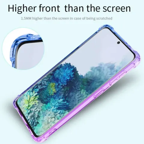 Phone Case Cellphone Shell with Four Shatterproof Angles Gradient