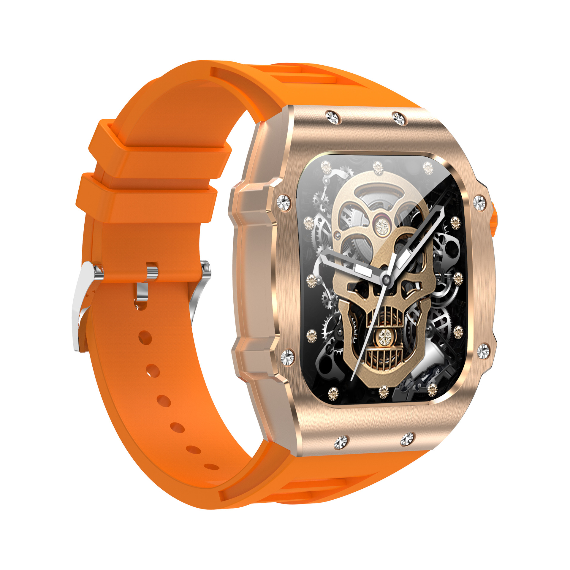 Gold Frame Orange Strap