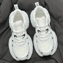 Polar Wave Versatile Mesh Platform Shoes Breathable Casual Sports - Beige - View 1