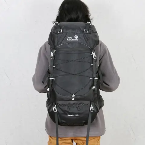 Outdoor Mountaineering Bag 50L Large Capacity Nylon Travel Camping