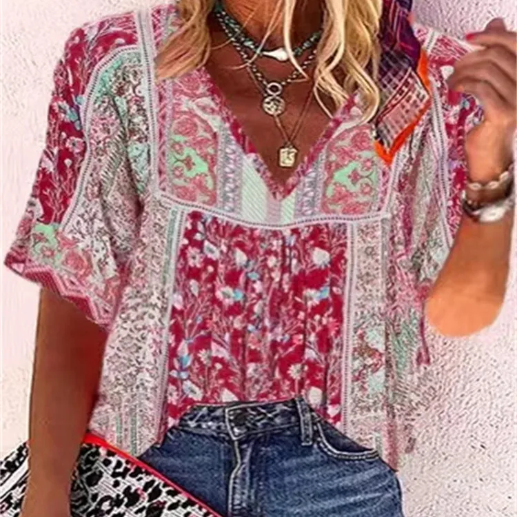 Fashion Women's Pullover Print Shirt - 3 Colors