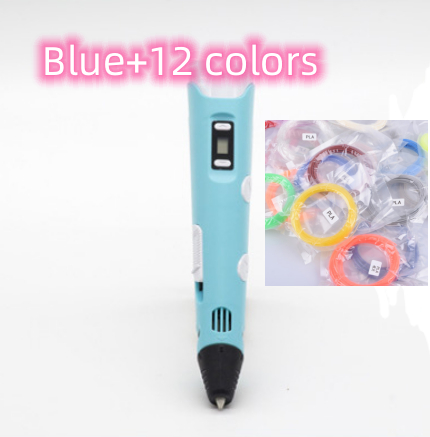 3D print pen 3D pen two generation graffiti 3D stereoscopic paintbrush children puzzle painting toys 38