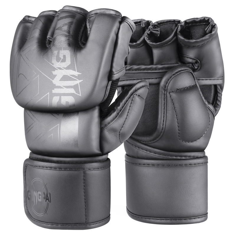 Snow Leopard Half Finger Black