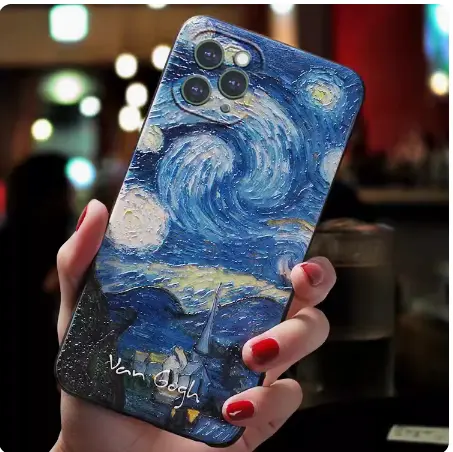 Van Gogh Starry Sky Mobile Phone 3D Soft Case