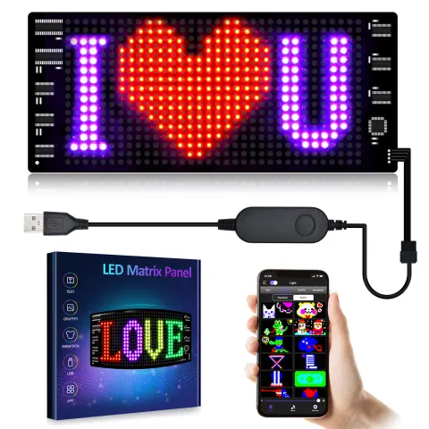 Programmable Car LED Sign LED Full-color Advertising Screen Ultra-thin