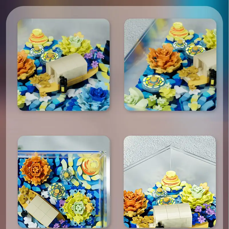 Creative Decoration Children Assembling Building Blocks Toys