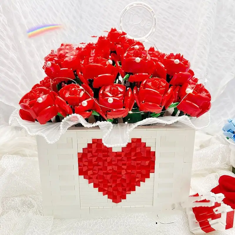 Assembled DIY Flower Ornaments For Girls Valentine's Day