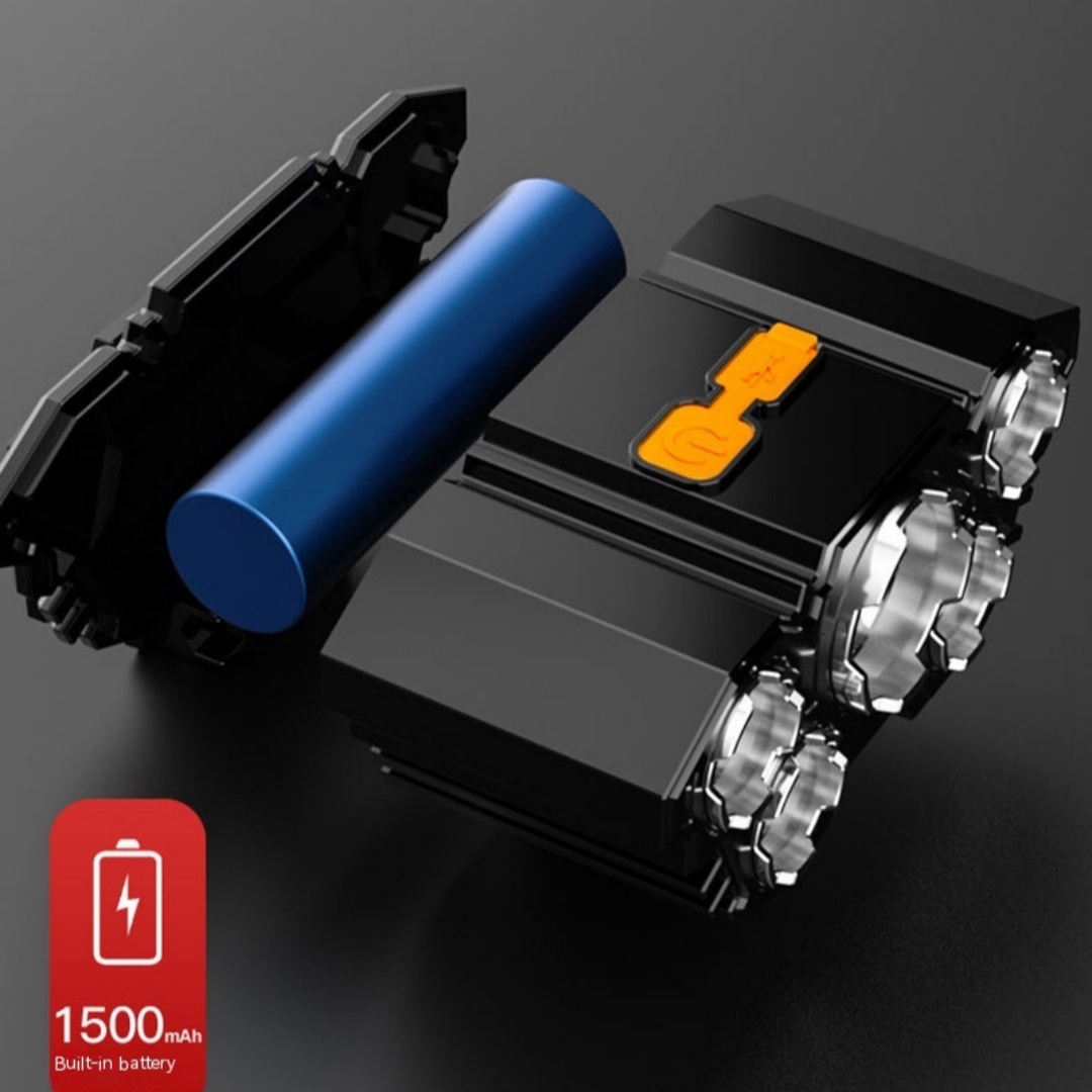 Long-range Super Bright Head-mounted LED Miner's Lamp Flashlight