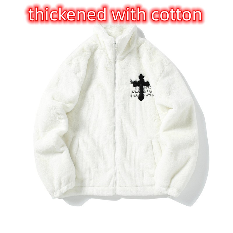 White thickened with cotton