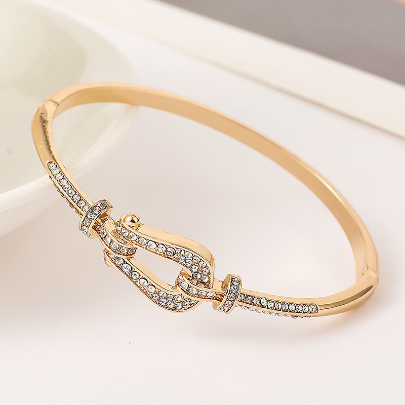Bracelet Gang Drill Diamond Gold Plated A13 Gold - Shop at LoveMi