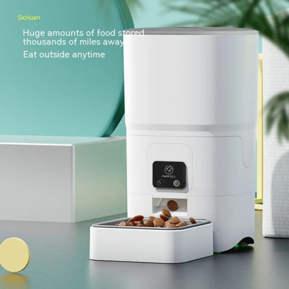 6L Remote Intelligent Life Automatic Pet Feeder Cat Timing