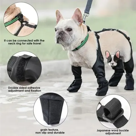 Waterproof Dog Shoes Adjustable Dog Boots Pet Breathbale