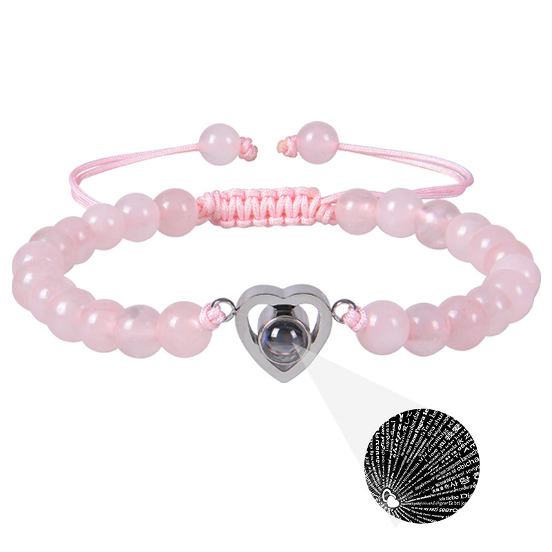 Pink crystal bracelet