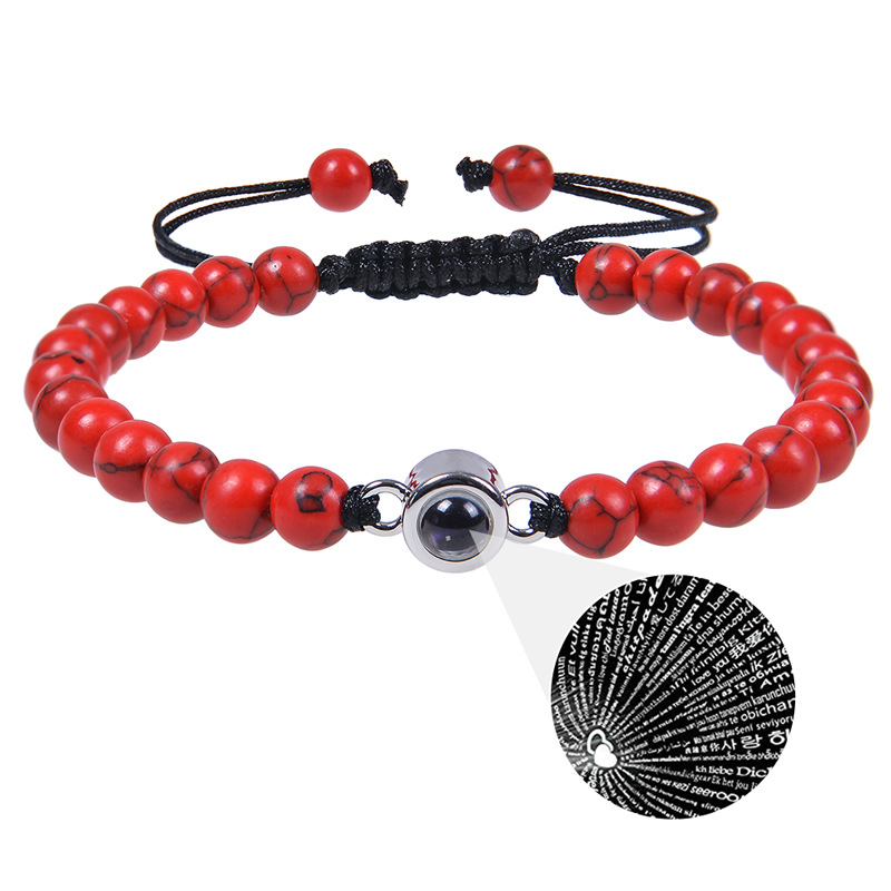 Red Pine Stone Bracelet