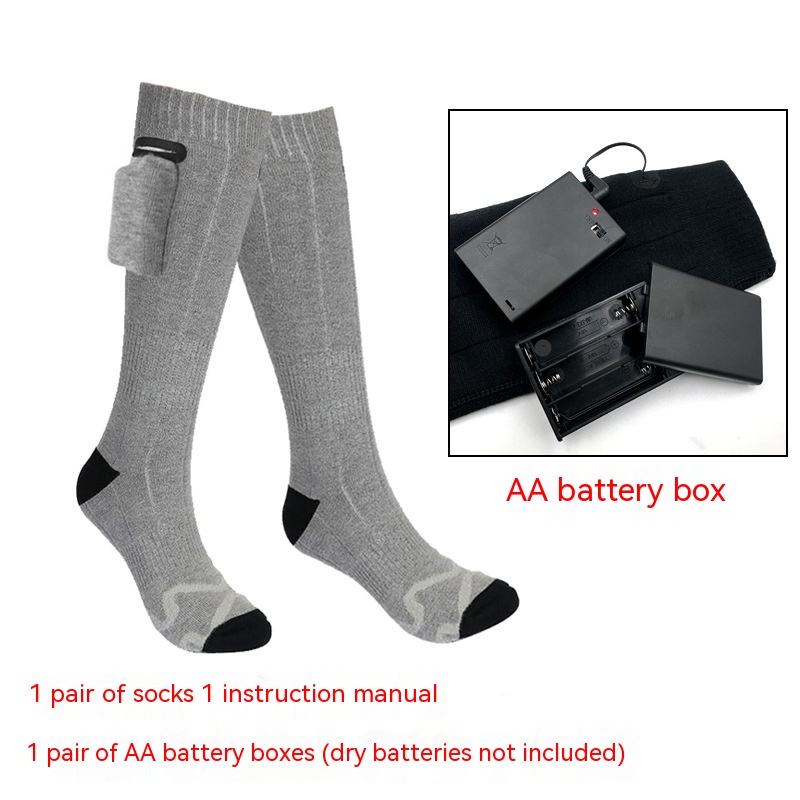 Gray Electric Socks