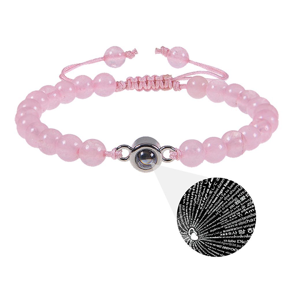 Pink crystal bracelet