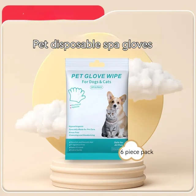 Pet Disposable Gloves Cat Dog Cleaning Dry Cleaning Gloves Pet Products Disposable Gloves - Shop at LoveMi