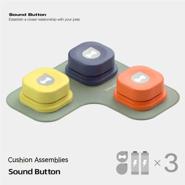 4 Colors Pet Communication Button One click Prevent Physical Inactivity Recordable Dog Talking Button Toy Cat Toy Pet Products 3Grid Set - Shop at LoveMi