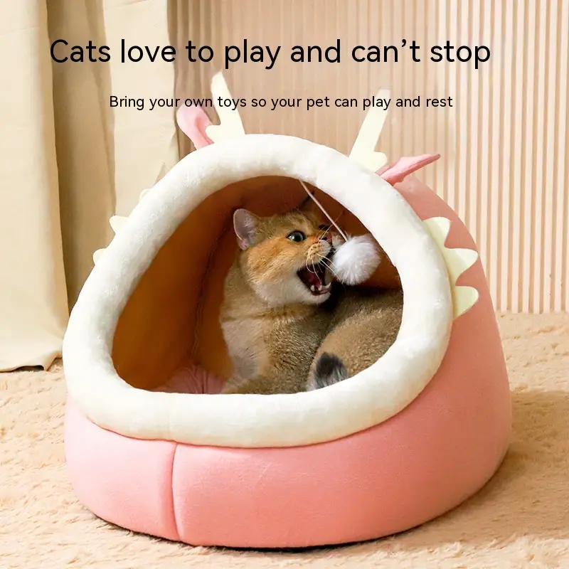 Cat Nest Semi-enclosed Winter Warm Pet Cat Nest Kittens