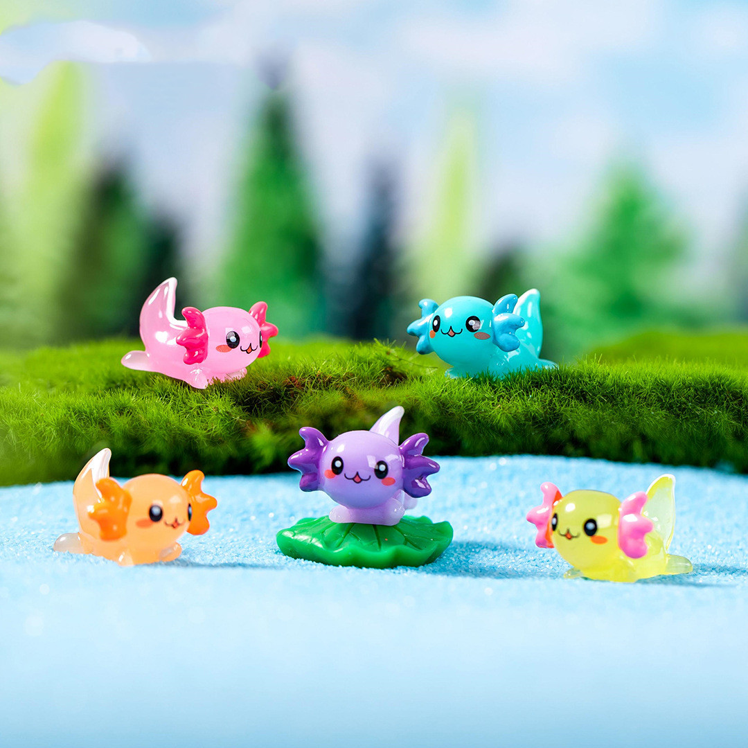 Cartoon Cute Hexagonal Dragon Fish Tank Moss Succulent Landscaping Gardening Decorations