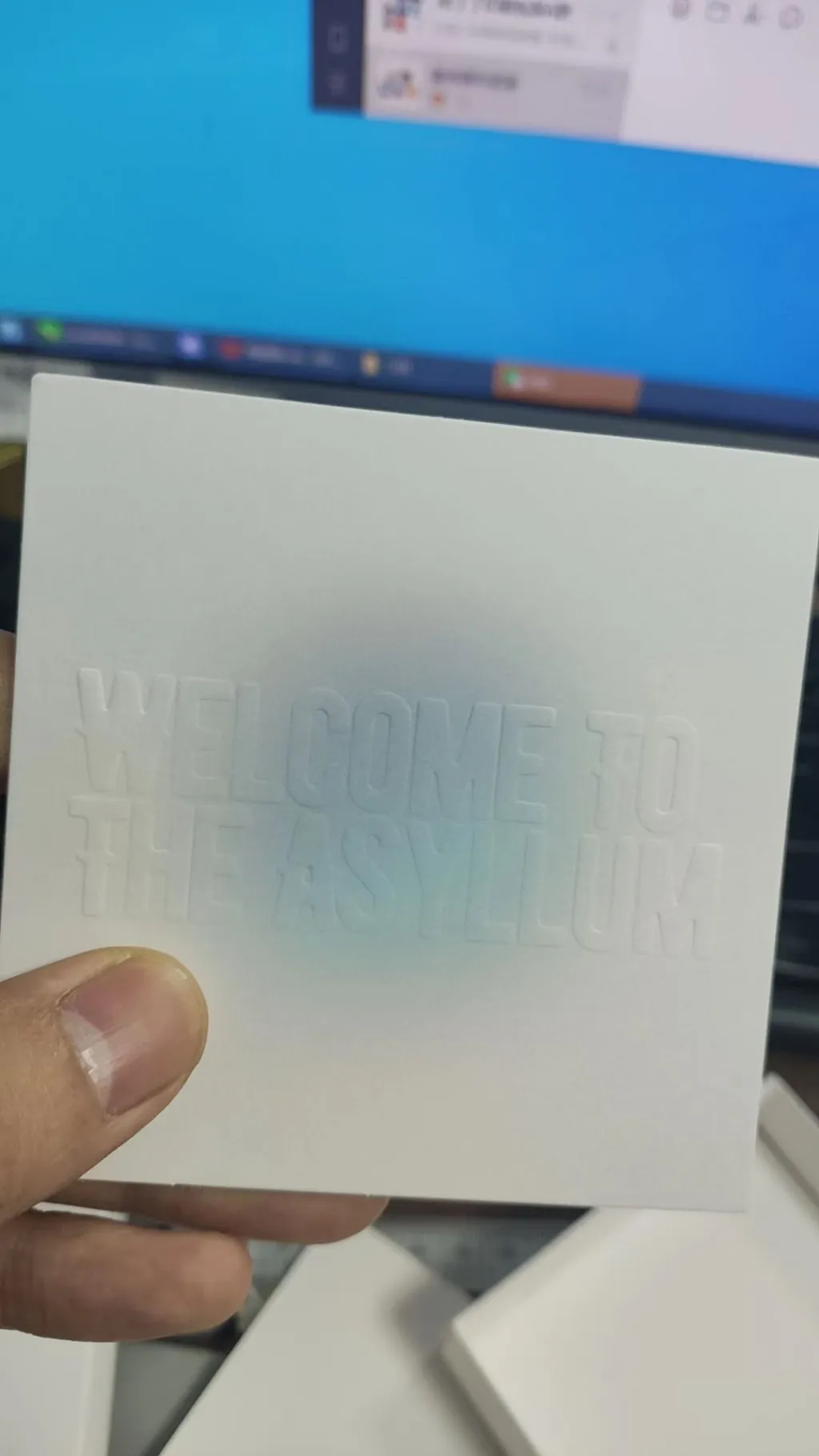 Thank-you Card - White