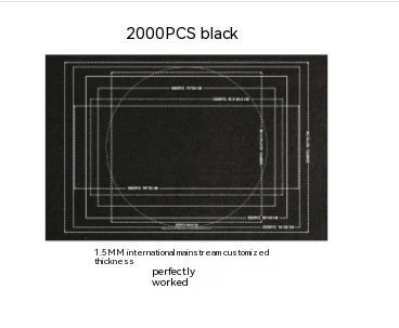 Tapis de puzzle en feutre 26 × 46 pouces – noir, 1500 pièces, ensemble complet