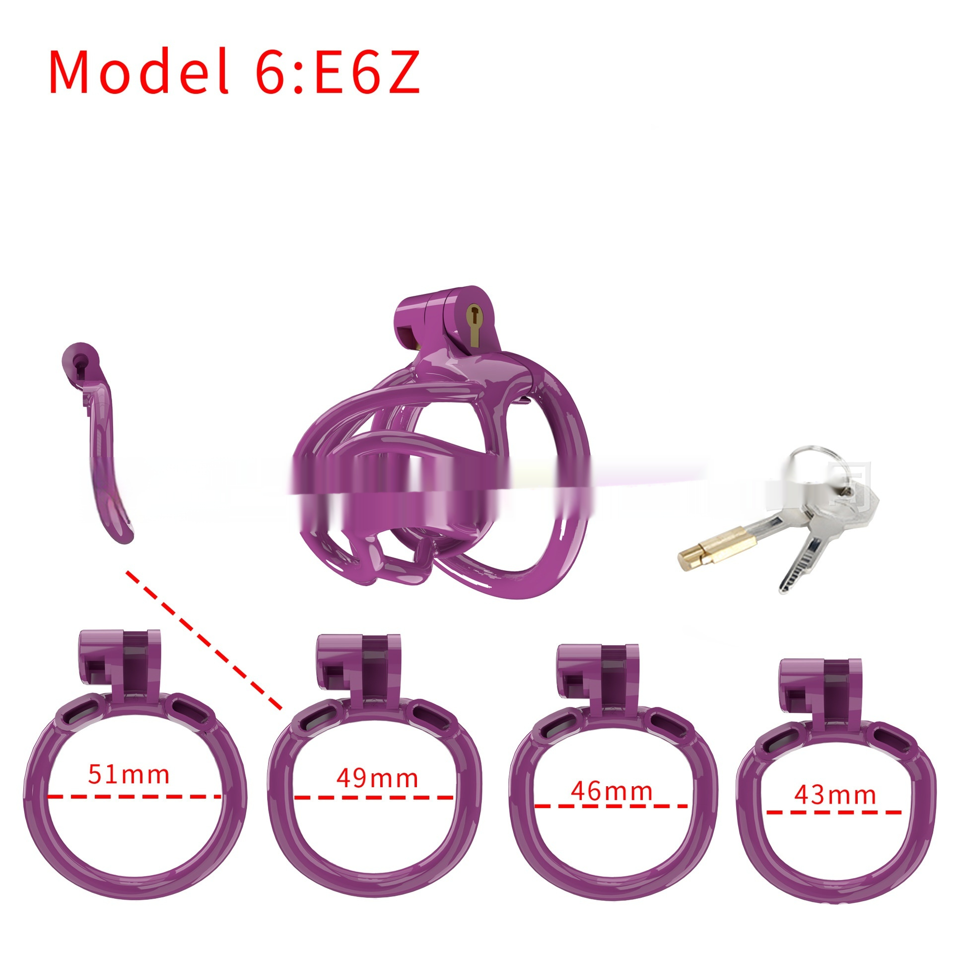 E6Z Curved 4 Ring Purple