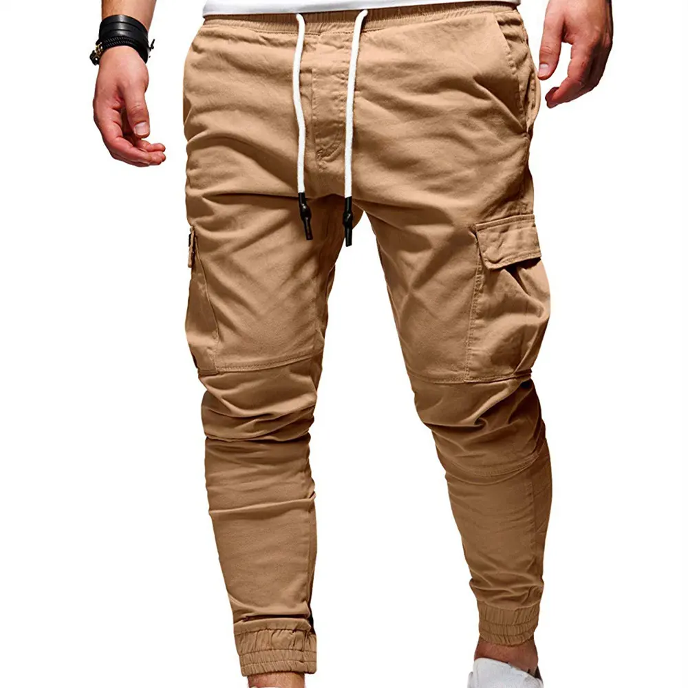 Tethered Elastic Sports Baggy Pants Long Casual Jogging