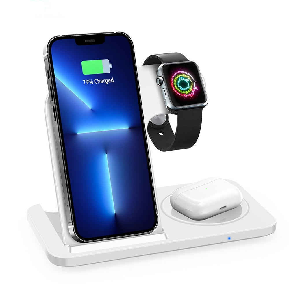 Foldable 15W Three In One Wireless Fast Charging Charger - Image 5