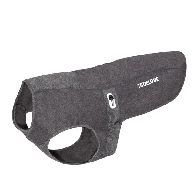 Dog Antibacterial Deodorant Cotton padded Coat Gray - Shop at LoveMi