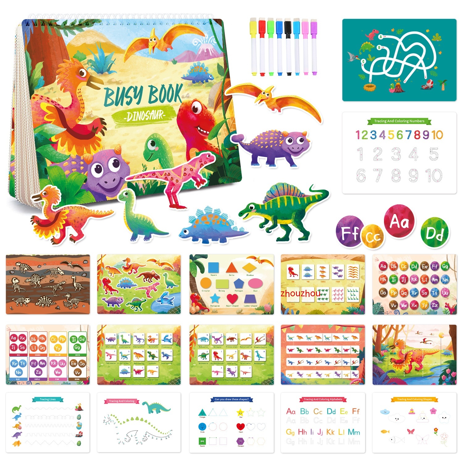 Dinosaur Theme Busy Book