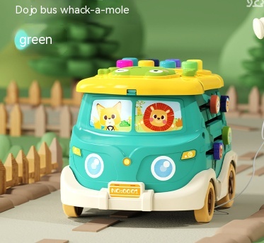 Green Bus Hit Land Mouse