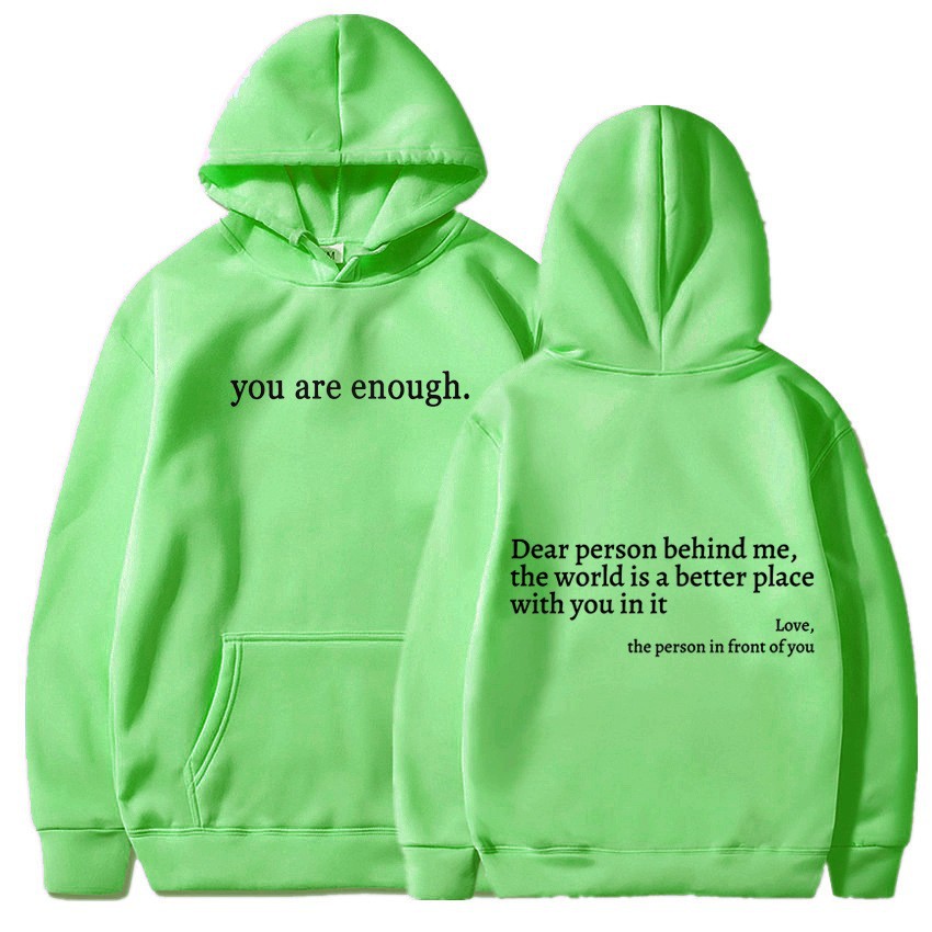 Fluorescent green black text