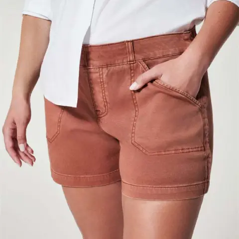 Women's High Waist Overalls Casual Pants Cotton and Linen