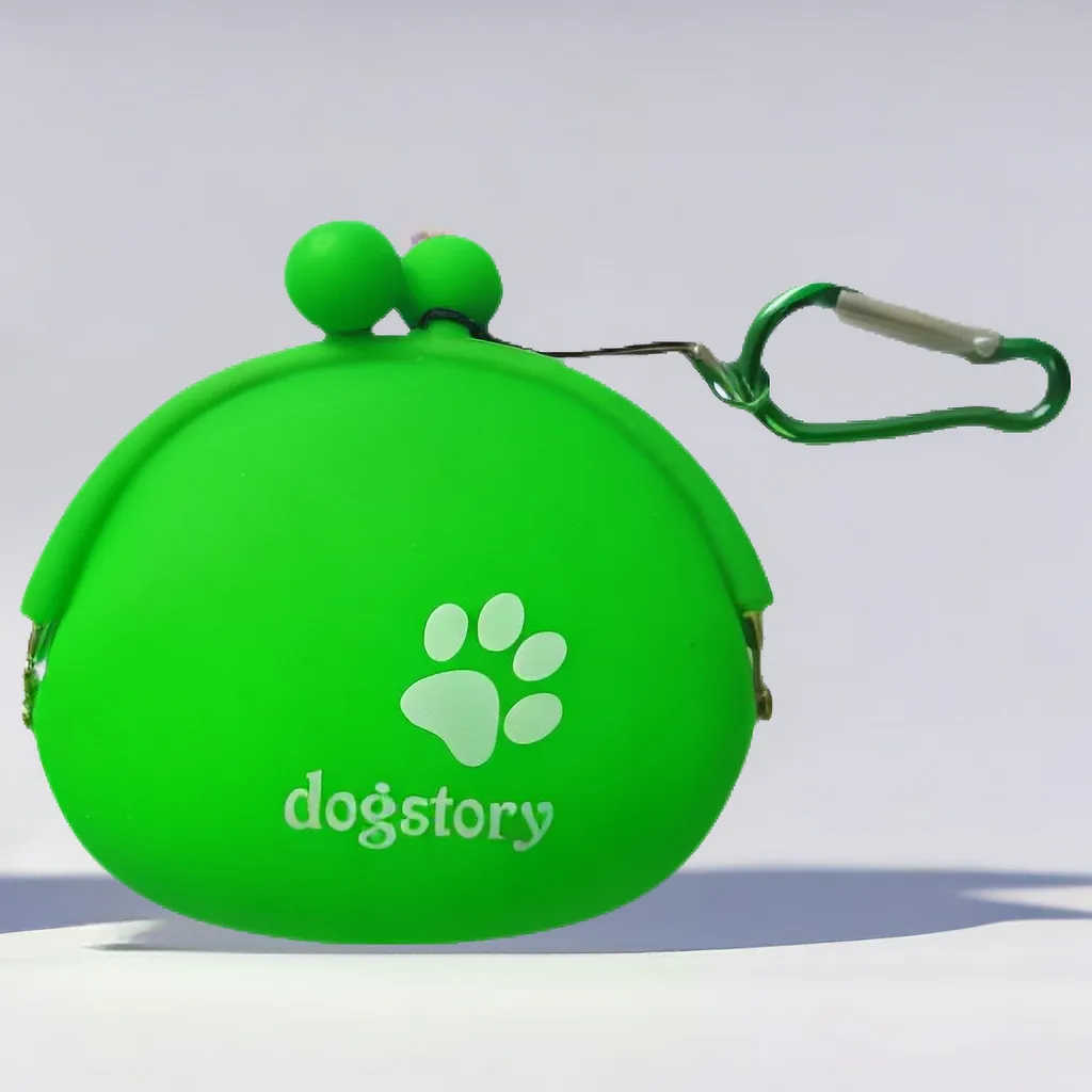 Silicone Pet Snack Bag Solid Color - Grass Green