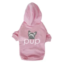 Pet Clothing Dog Hoodie Compared To Bear Cotton Hoodie - Pink - View 1