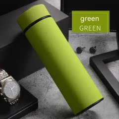 Creative Business Frosted Sports Stainless Steel Water Cup - Green - View 1