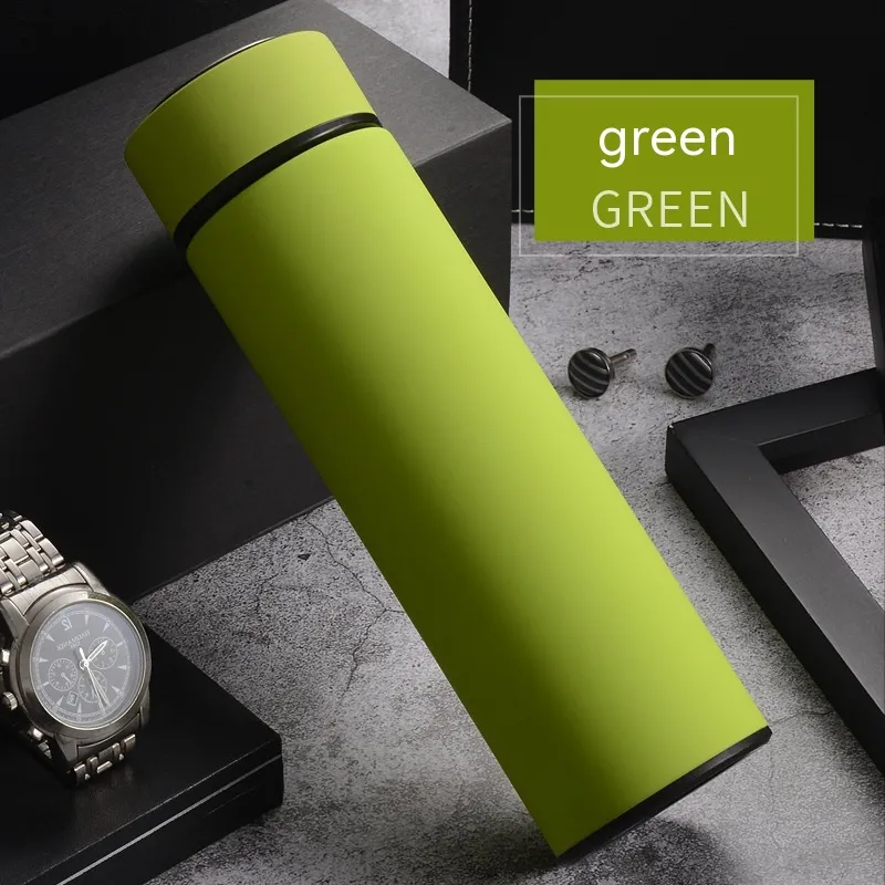 Creative Business Frosted Sports Stainless Steel Water Cup - Green