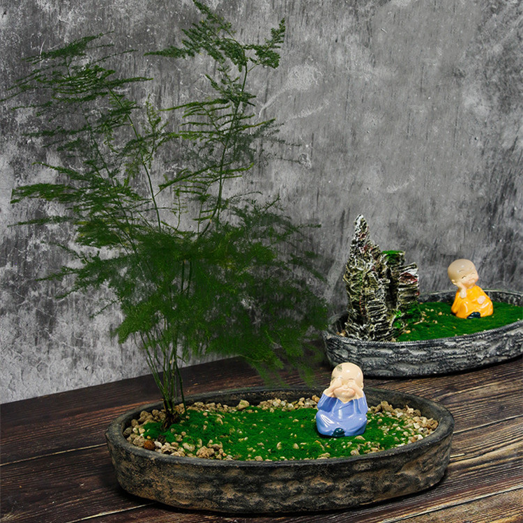 Chinese Zen Micro Landscape Flower Pot