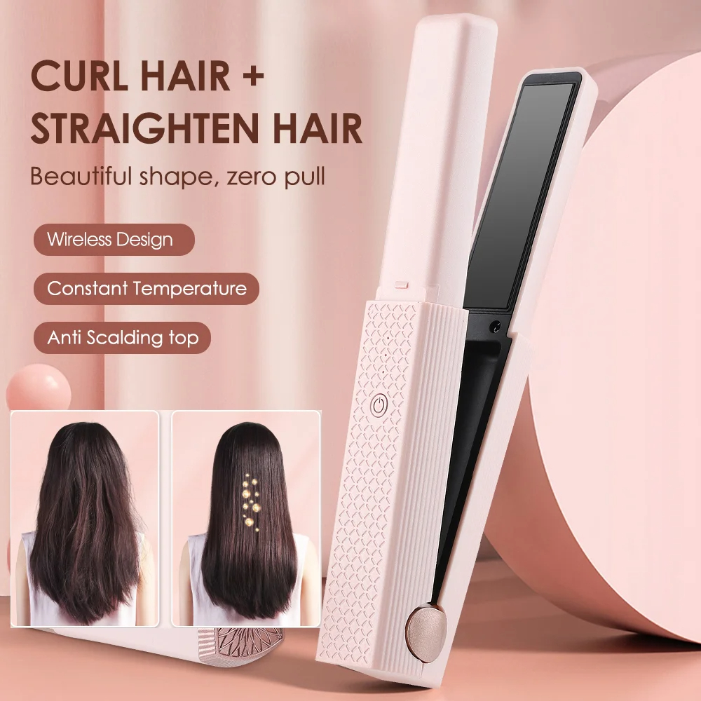 Hair Straightener Cordless Usb Hair Straightener Mini Ceramics Hair ...