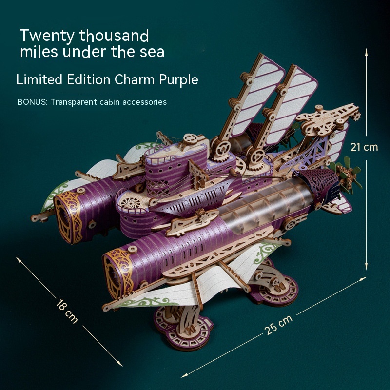 Spaceship Charm Purple