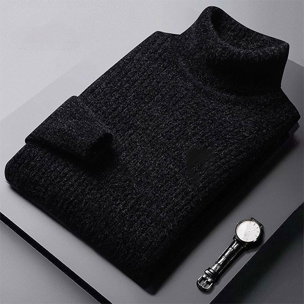Black high collar