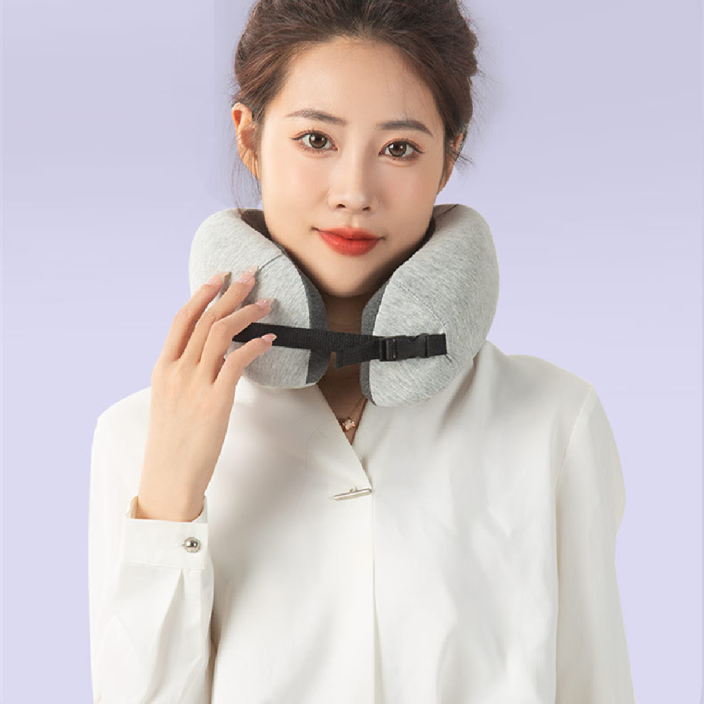 U-shape Pillow Slow Rebound Polyester Cotton Storage Neck U-shaped Removable And Washable Travel Plane