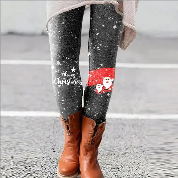 Christmas Leggings European And American Elastic Women - 22Style-L