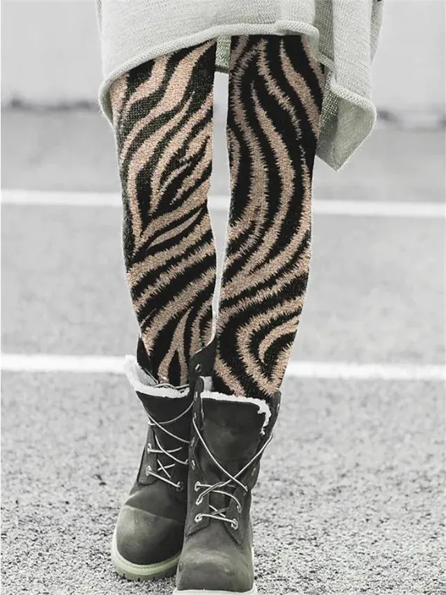 Christmas Leggings European And American Elastic Women - 16 Style-S