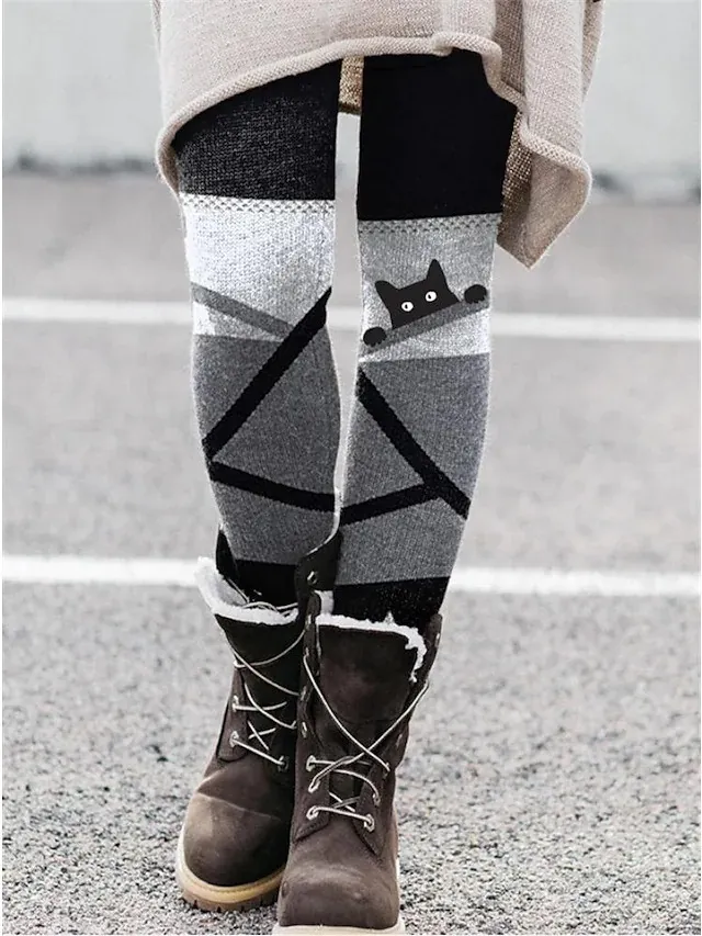 Christmas Leggings European And American Elastic Women - 17 Style-2Xl