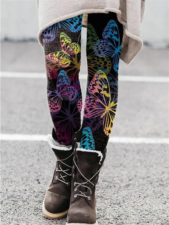 Christmas Leggings European And American Elastic Women - 12 Style-2Xl