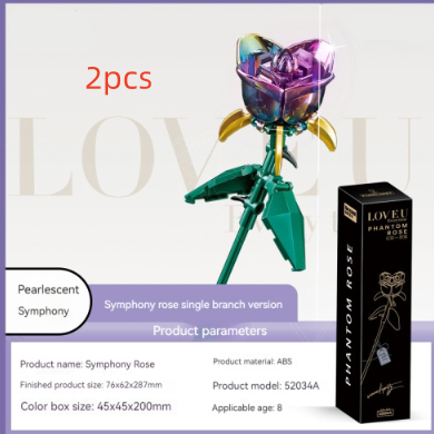 Magic Color Black Rose2pcs
