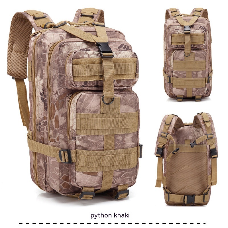 Python Pattern Khaki