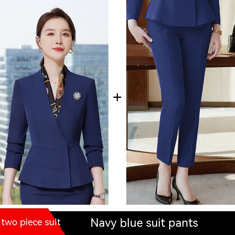 Dark Blue Suit Pants